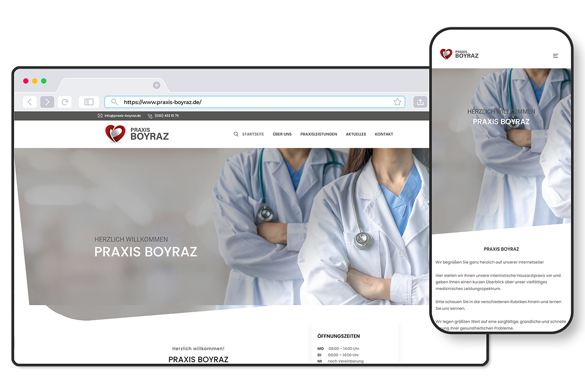 Praxis Boyraz - Webdesign